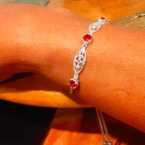 Swarovski Scarlet Crystal bracelet bolo